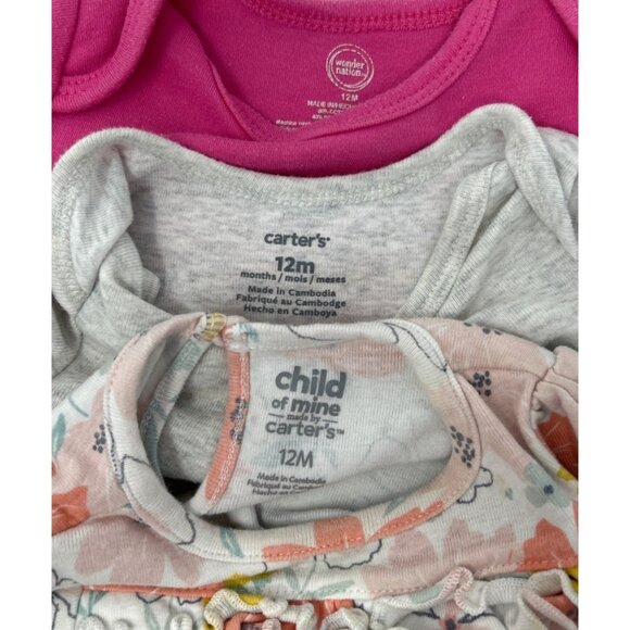 Baby Girl's - 3 Outfits - 3‎ Leggings and 3 Body Suits - Size 12 Month - Picture 9 of 9